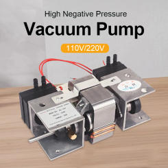 Oil-free Vacuum Pump Small 220V Micro Air Pump Double Head Piston Pump Mute 110V Vacuum Pump