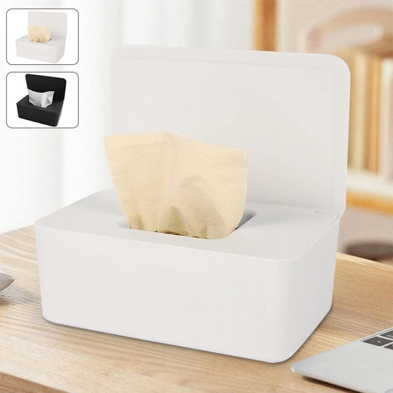Description Picture 4 of itemWet Tissue Box Dustproof Wipes Dispenser Portable Tissue Box Storage Box with Lid For Car Home Office Desktop Organizer Hot Sale