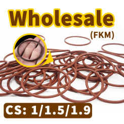 FKM O-ring CS1/1.5/1.9mm thickness wholesale Sealing element Brown fluororubber gasket seal ring rubber elastic Free Shipping