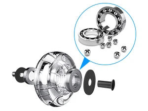 Description Picture 3 of itemOffice Chair Wheels Replacement 2 Inch Heavy Duty Caster Wheels Quick & Quiet Rolling Chair Casters (Set of 5) Universal Fit