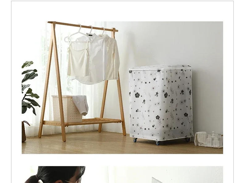 Description Picture 3 of itemDrum Washing Machine Cover Dust Cover Clean Washing Case Cute Cartoon Dryer Cover For Washing Machine Household Goods