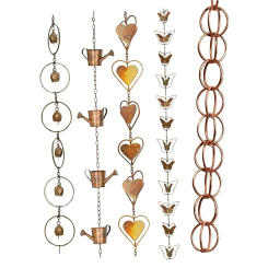 1pcs Functional And Decorative Rain Chains For Outdoor Use Easy 1M Metal Rainwater Drainage Chain Outdoor Decoration