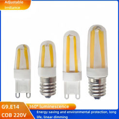G9 LED ceramic dimmable light 230V 220V bulb 3W 6W 4 LED filament COB chandelier replaces 30W 60W halogen spotlights