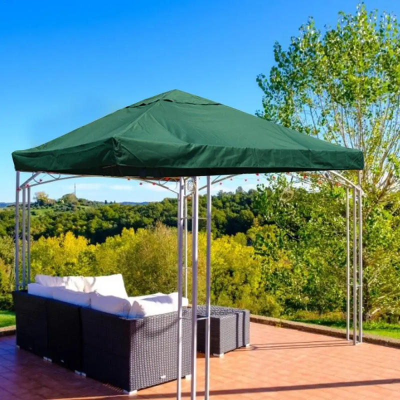 Description Picture 5 of itemOutdoor Replacement Canopy Top 3x3m 300D Polyester Cloth Double Tier Gazebo Roof Cover Garden BBQ Gazebo Top Replacement Cover