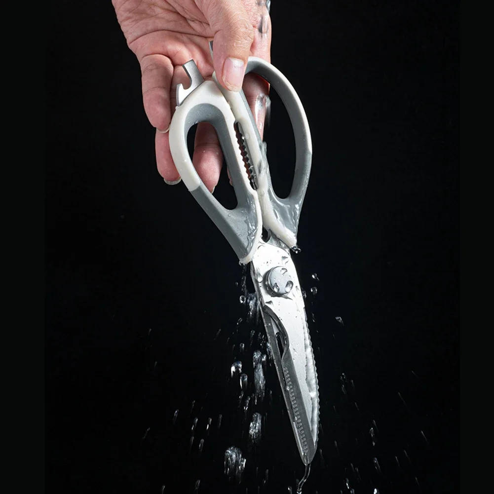 Description Picture 6 of item1pc Scissors Household Removable Chicken Bone Scissors Sharp Special Stainless Steel Barbecue Multi-purpose Food Scissors