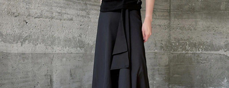 Description Picture 6 of itemIEFB 2024 New Summer Men's Casual Pants Dark Style Irregular Individuality Trousers Fashion Trend Solid Color Culottes 9C5810