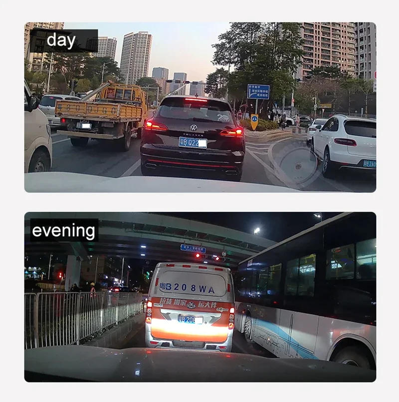 Description Picture 6 of item3 Channel Dash Cam 2K 1296P Night Vision IMX 415 Sensor Supports Cabin /Rear Camera Car Video Cycle Recorder 5G WiFi APP Control