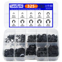 325pcs E-Clip Circlip External Retaining Ring Assortment Set M1.5 M2 M3 M4 M5 M6 M7 M8 M9 M10 for shaft fastener E-shaped