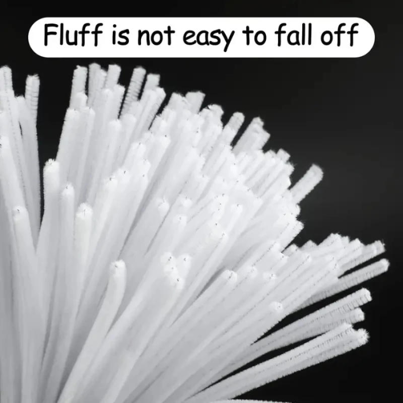 Description Picture 5 of itemPipe Cleaners, Pipe Cleaners White 12 Inch, Pipe Cleaners for Crafts, 300pcs Chenille Stems, for Creative DIY Decorations