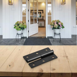 1pcs 2Inch Detachable Hinge Slip Joint Lift Flag Off Door Hinge Door Connector Left Right Flat Hinge Furniture Hardware