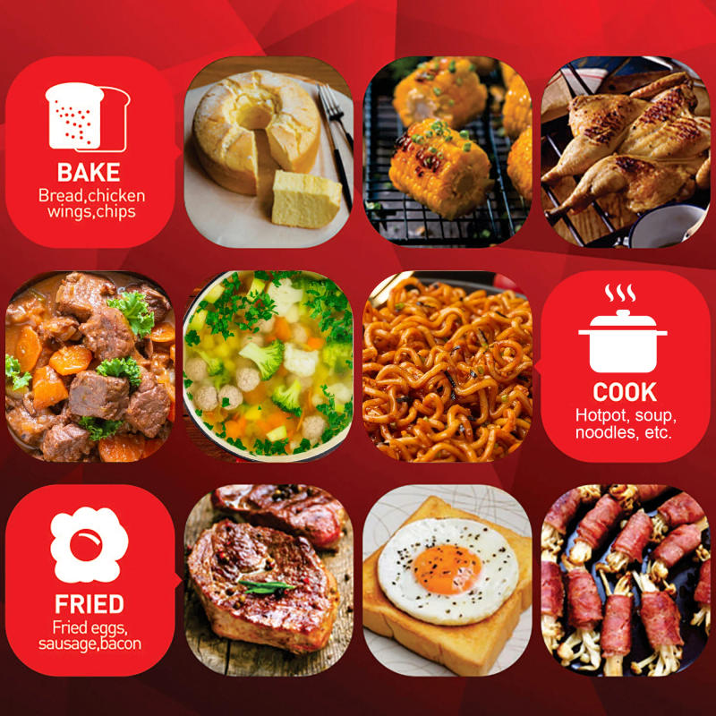 Description Picture 6 of itemElectric Oven 3 In 1 Breakfast Making Machine Multifunction Drip Coffee Maker Household Bread Pizza Frying Pan Toaster Sonifer