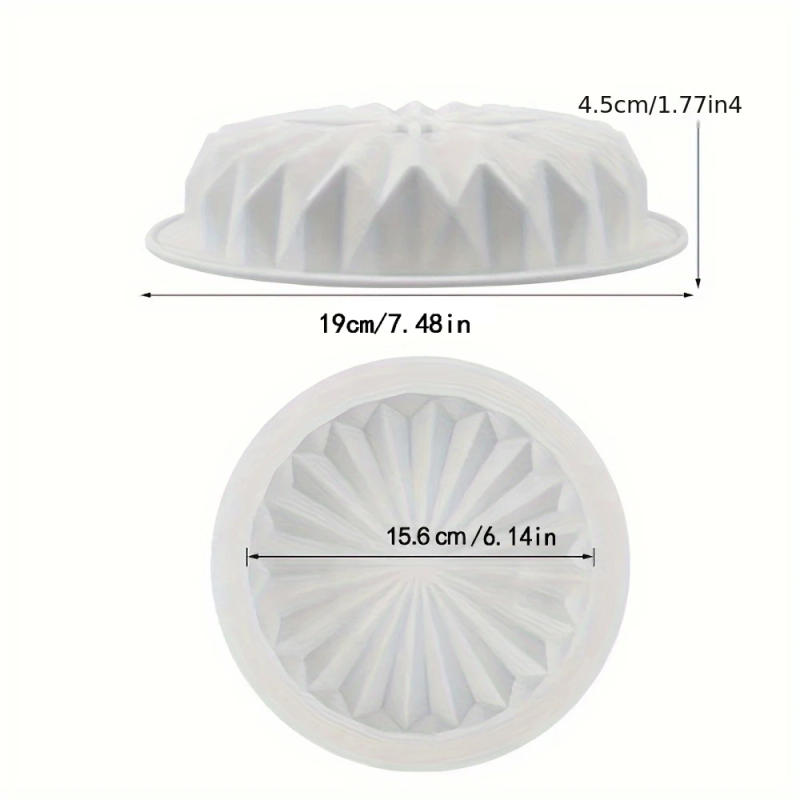 Description Picture 3 of itemSilicone Cake Mold Lace Round Cake Pan Chocolate Biscuit Mold Reusable Handmade Candy Jelly Pudding Mold Kitchen Baking Tools