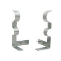 1 Pair New Curtain Rod Bracket Hang Curtain Rod Holders Tap Right Into Window Frame Double Curtain Rod Bracket Hardware