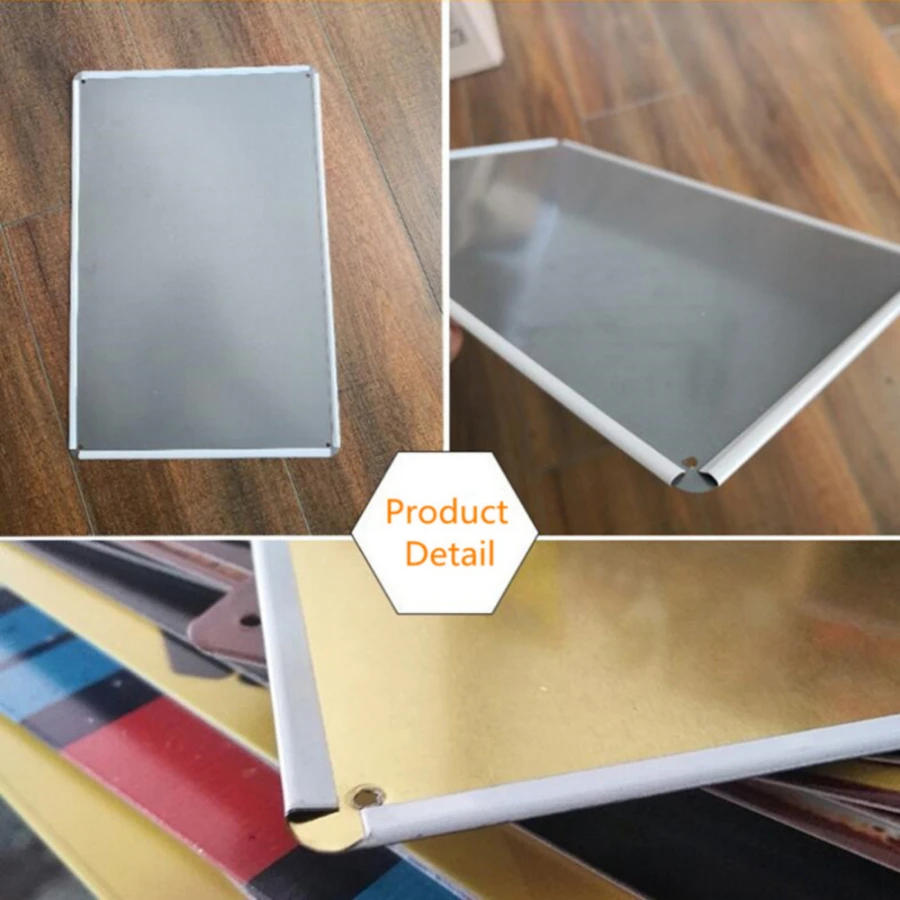 Description Picture 3 of itemDIY Custom Metal Plates Pattern Wall Tin Sign Home Decor Retro Board Poster Personalized Printing Text Pictures Tinplate Plaques