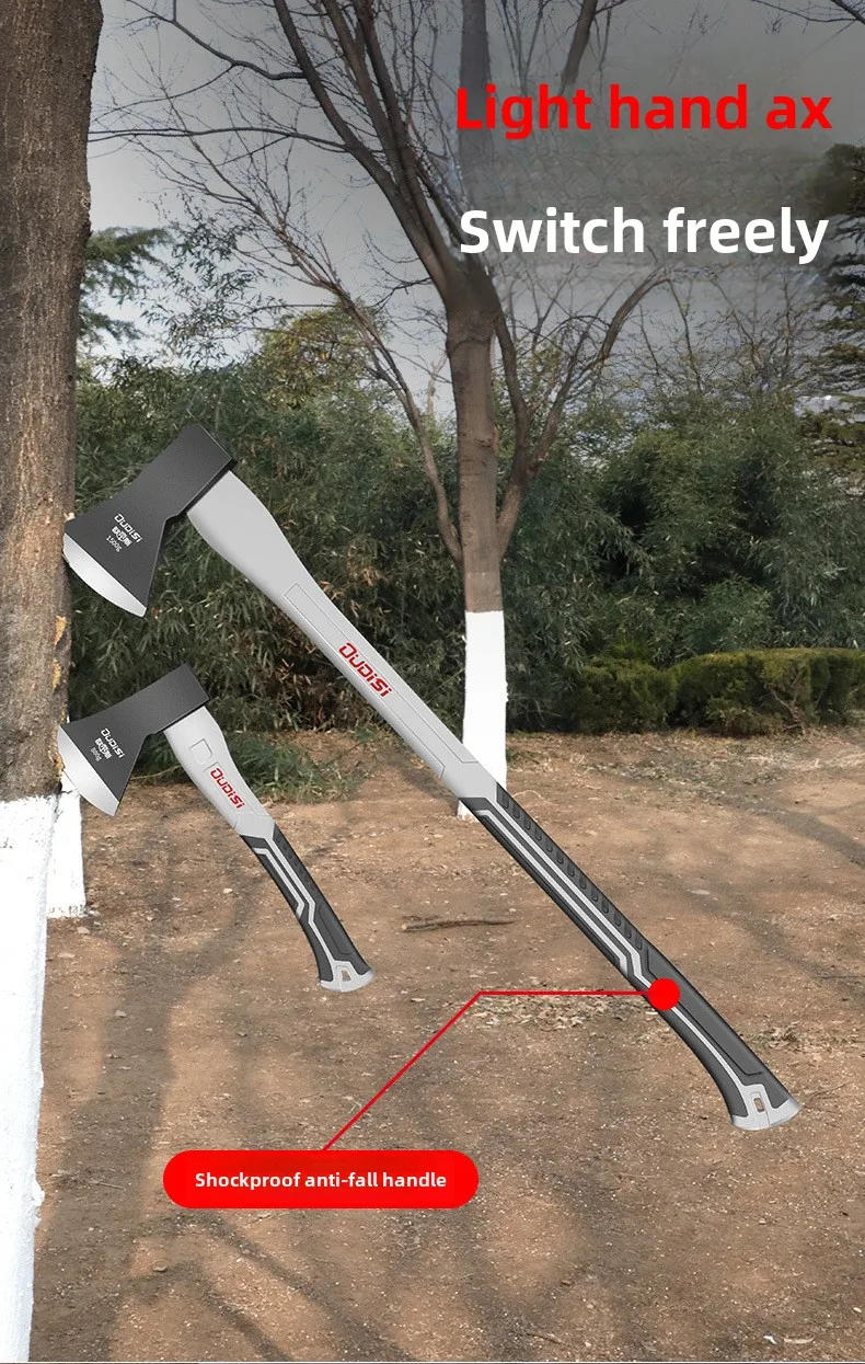 Description Picture 3 of itemCarbon Steel Woodworking Axe Rust Resistant and Durable Multifunctional Wood Cutting Logging Outdoor Fire Professional Tool Axes