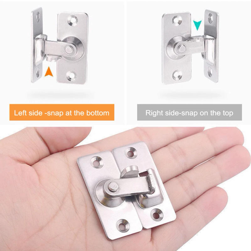 Description Picture 6 of item90 Degree Right Angle Door Latch Stainless Steel Door Locks Bolt Doors Right Angle Sliding Door Latch Household Ornaments