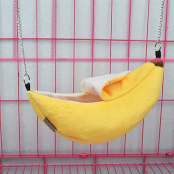 Animals Design Pet Banana Hamster Rat Hammock Cage House Nest  Hamster Warm House  Small Animal Hammock