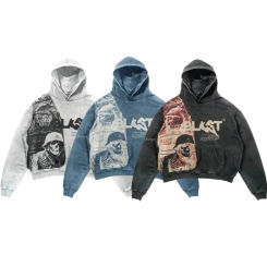 2000s Harajuku Retro Thick Letter Printed Gothic Hoodie Women's Y2k Clothes Street Wear Super Large Hoodie Gothic Y2k Top Sports