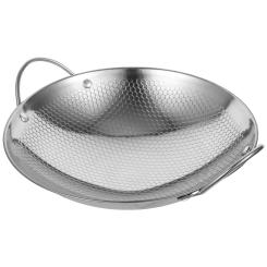 Seafood Pot Cuscuzeira Kitchen Fry Wok Pan Paella Chaffing Dishes Griddle Mini Bright Surface With Honeycomb Outdoor