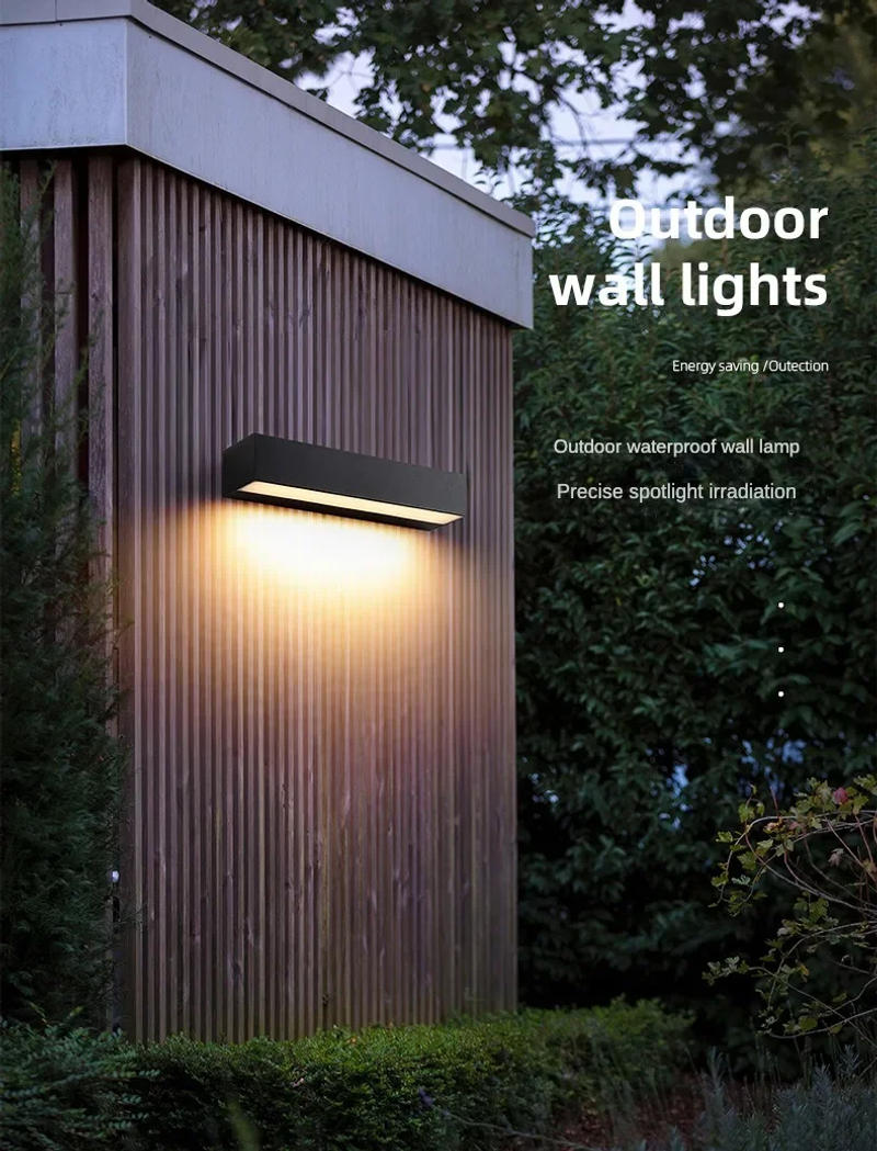 Description Picture 2 of itemWaterproof No Motion Sensor Light Wall Light LED Outdoor Lights AC85-265V Porch Lights Balcony Garden Lights Outdoor Wall Lamp