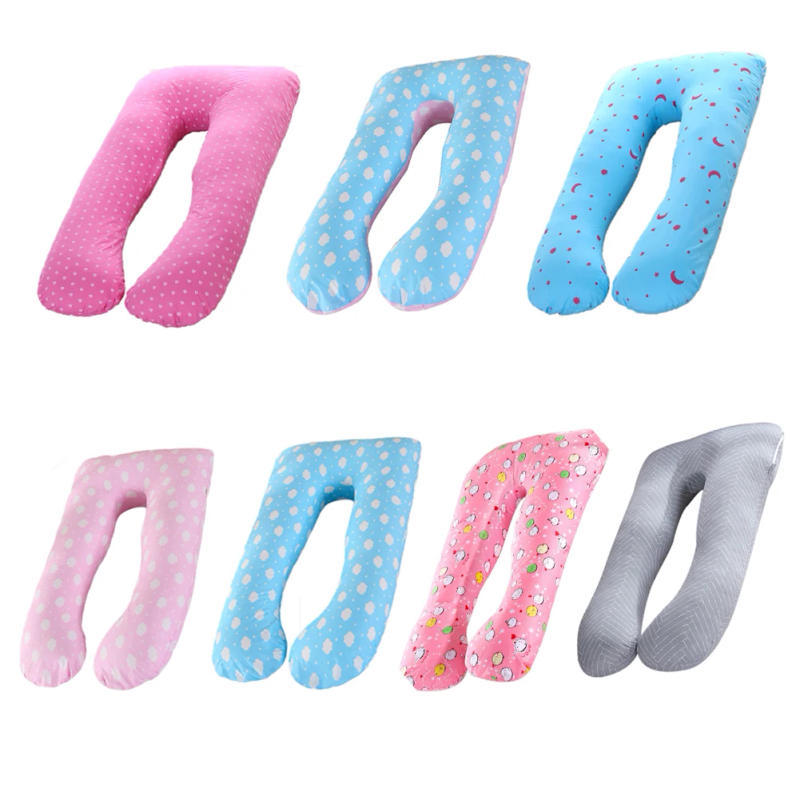 Description Picture 4 of itemU-shape Pregnant Pillowcase 130x70cm Large Cotton Cushion Cover Multifunction Maternity Pillow Case Bedding Relaxing Pillows