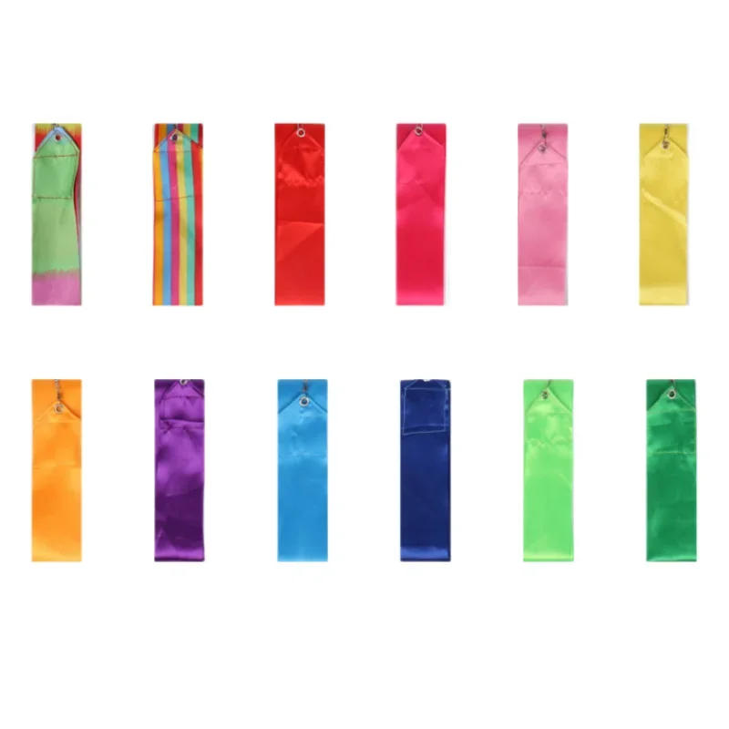 Description Picture 4 of item2M 4M 6M Colorful Gym Ribbons Dance Ribbon Rhythmic Art Gymnastics Ballet Streamer Twirling Rod Rainbow Stick Training