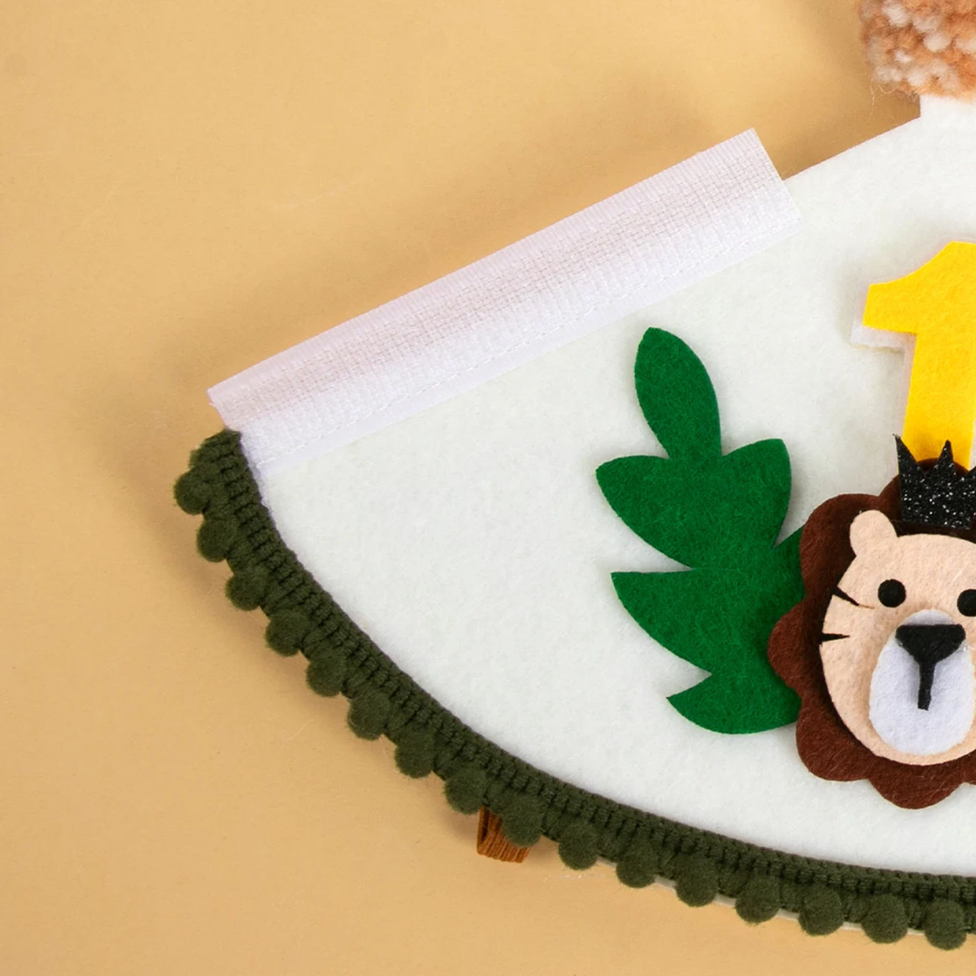 Description Picture 5 of itemForest Lion Crown Wild One Birthday Party Decorations Jungle Safari Party Decor Boy Lion Birthday Hat Outfit 1st First Birthday