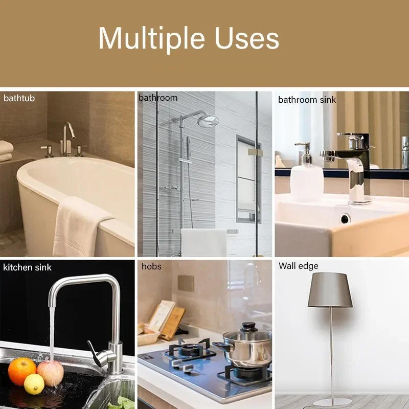 Description Picture 6 of itemKitchen Waterproof Tape Self-adhesive Sink Pool Beautiful Seam Paste Mildew Antifouling Transparent Acrylic Nano Tape