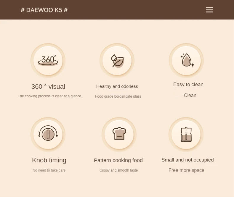 Description Picture 3 of itemAir fryer, a new type of household multifunctional oil free  visualized, small full-automatic electric fryer