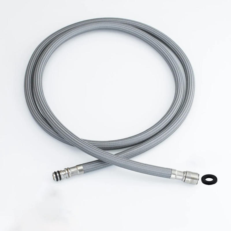 Description Picture 2 of itemBathroom Supplies Faucet Hose Hose Kit Kitchen Bathroom Household Accessories Grey Metal Pull Down Pull Out Practical Brand New