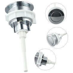 Universal Dual Flush Toilet Water Tank Button Bathroom Toilet Replacement Parts Round Valve Push Button Flush Toilet Spare Part