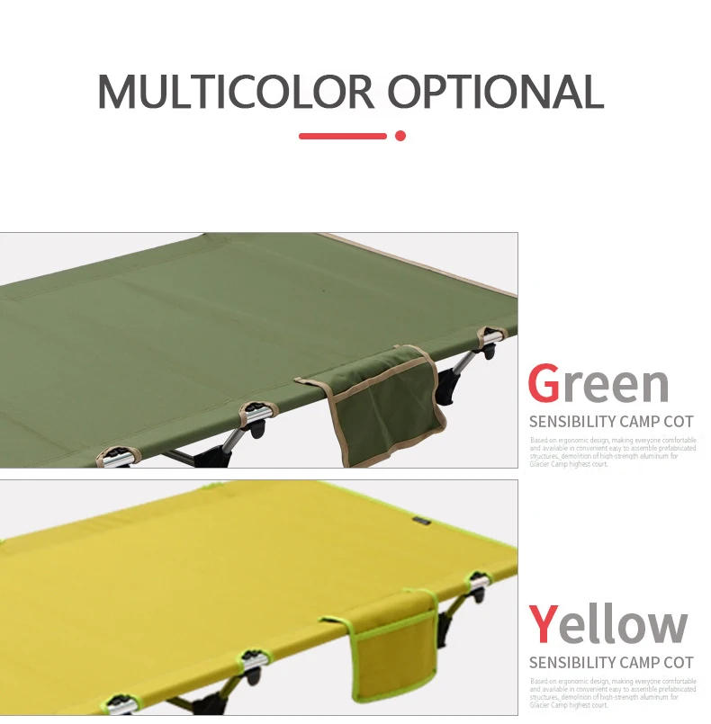 Description Picture 4 of itemNew Outdoor Camping Folding Cots  Hiking Backpacking Travel Tent Sleeping Military Bed Ultralight Portable Single Foldable Cot