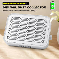 Turbine Brushless Nail Dust Colletcor colector de polvo de unas Powerful Hypoallergenic Vacuum Fan Vent Dust Extractor Machines