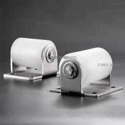 1 stainless steel bracket nylon pulley silent bearing push-pull shower door roller furniture hardware accessories