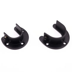 1Pcs Stainless Steel Clothes Rod Rail Holder Bracket For Wardrobe Curtain Shower Curtain Rod U-Shaped Flanges Holder Seat