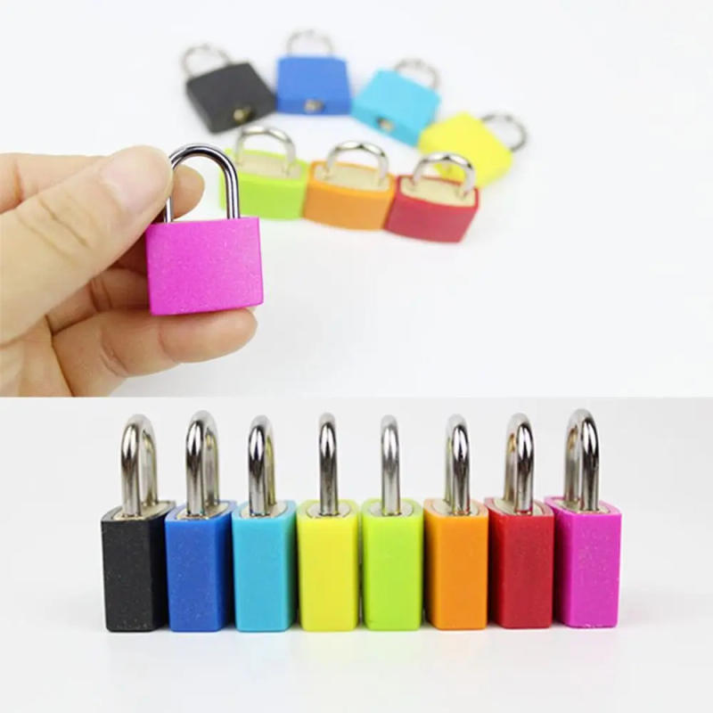 Description Picture 5 of item23mm Strong Steel Travel Supplies Home Ornament Cabinet Door Bookbag Small Luggage Lock with 2 Keys Suitcase Padlock