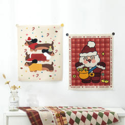 2025 Christmas Tapestry INS Small Hanging Cloth Bedroom Wall Background Decoration Christmas Photo Props Tapestry 태피스트리
