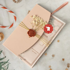 25pc 5X7Inch Arc Paper Wedding Party Invitation Card Cover, No Inner Sheet, No Envelope, No Wax Seal, No Ribbon, No Flower