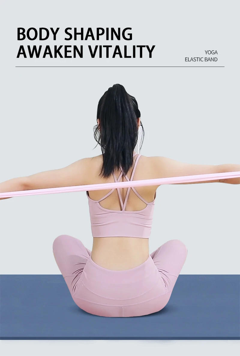 Description Picture 4 of itemYoga Flexibility Stretching Equipment Gymnastics Exercise At Home Resistance Fitness Bands Accessories Pilates Belt Trainer Foot