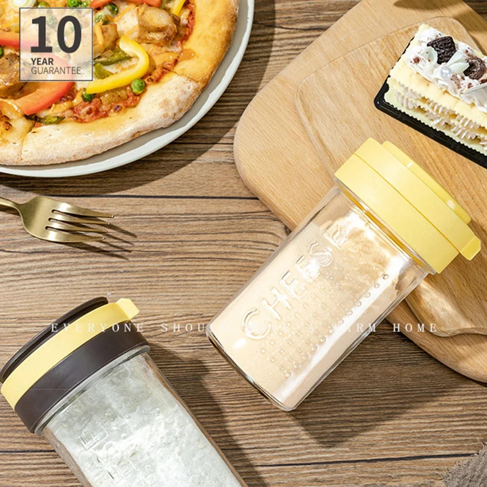 Description Picture 6 of itemGrated Cheese Shaker Bottle Clear Spice Dispenser with Lid for Cumin Sesame Seasoning Jar Barbecue Tool Kitchen Container
