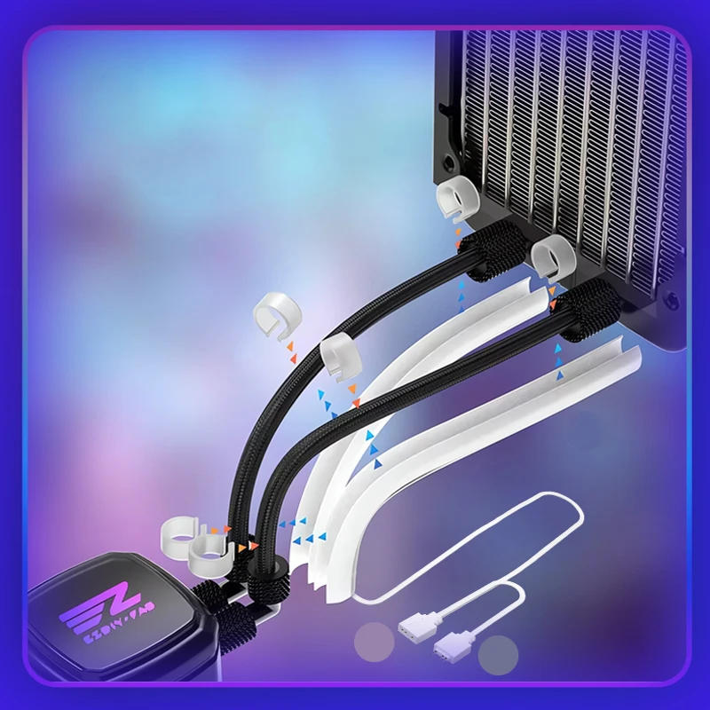 Description Picture 3 of itemWater Cooler Soft Tube ARGB Vest 5V 3PIN Fluid DIY Cooling Accessories Water Cooled Tube Lamp Cover Water Cooling Hose Tube