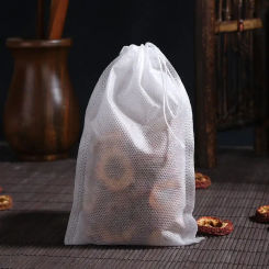 100 Pcs Tea Filter Bags for Loose Tea Herb Spice Empty Mesh Small Drawstring Seal Infuser Strainer Bags Disposable Tea Bags