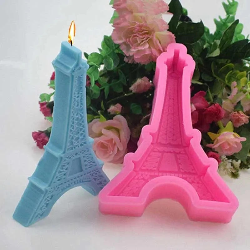 Description Picture 2 of item3D Eiffel Tower Silicone Candle Molds Handmade Tower Soap Gypsum Resin Casting Mold DIY Chocolate Cake Baking Tools Home Crafts