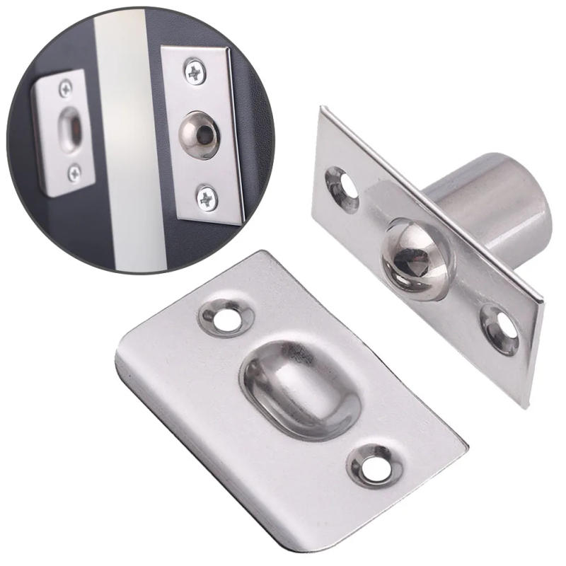 Description Picture 2 of itemSpring Invisible Wooden Cabinet Door Beads Lock Closet Ball Catch Door Latches Touch Beads Locking Door Furniture Hardware