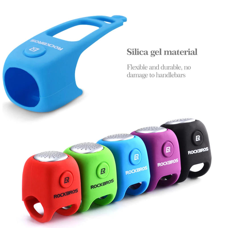 Description Picture 6 of itemROCKBROS Electric Cycle Bells Horn Rainproof MTB Bicycle Handlebar Bell Silica gel Shell Ring Saving Bell Bicycle Accessory