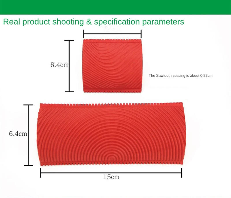 Description Picture 6 of itemWood Graining Tools Rubber Imitation Graining Paint Roller Brush Wall Texture Brush Art Home Decoration Painting Tools