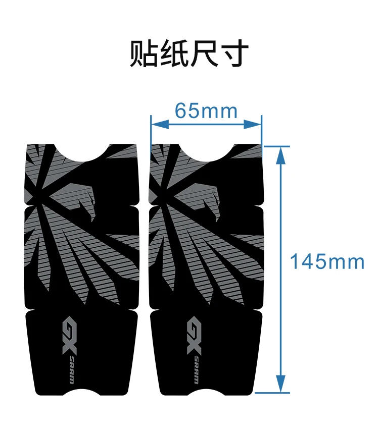 Description Picture 3 of item2022 Mountain Bike GX CARBON Crank Sticker AM DH Crank Decal Bike Stickers Bike Accessories