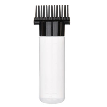 180ml Multicolor Root Comb Applicator Bottle Refillable Squeeze Bottle Applicator for Hair Coloring Hairdressing Styling Tools