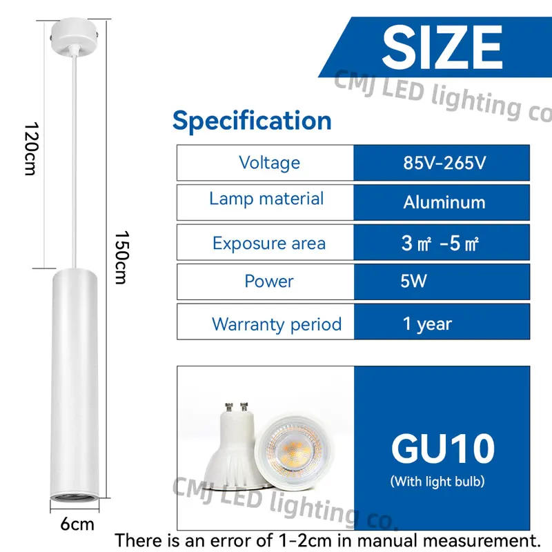 Description Picture 5 of itemEuropean Pendant Light 110V/220V Ceiling Lamps Home Appliance Living Room Dining Tube Chandeliers Set Including Lights Bulb GU10