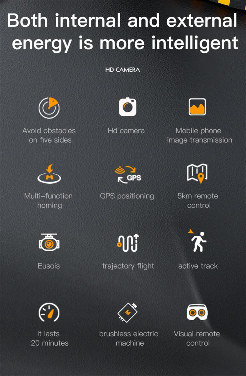 Description Picture 3 of itemDrone P11 Pro 8K HD Camera FoldableGPS Professional HD Aerial Photography GPS Four-way Intelligent Obstacle Avoidance